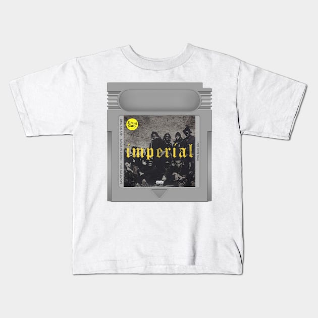 Imperial Game Cartridge Kids T-Shirt by PopCarts